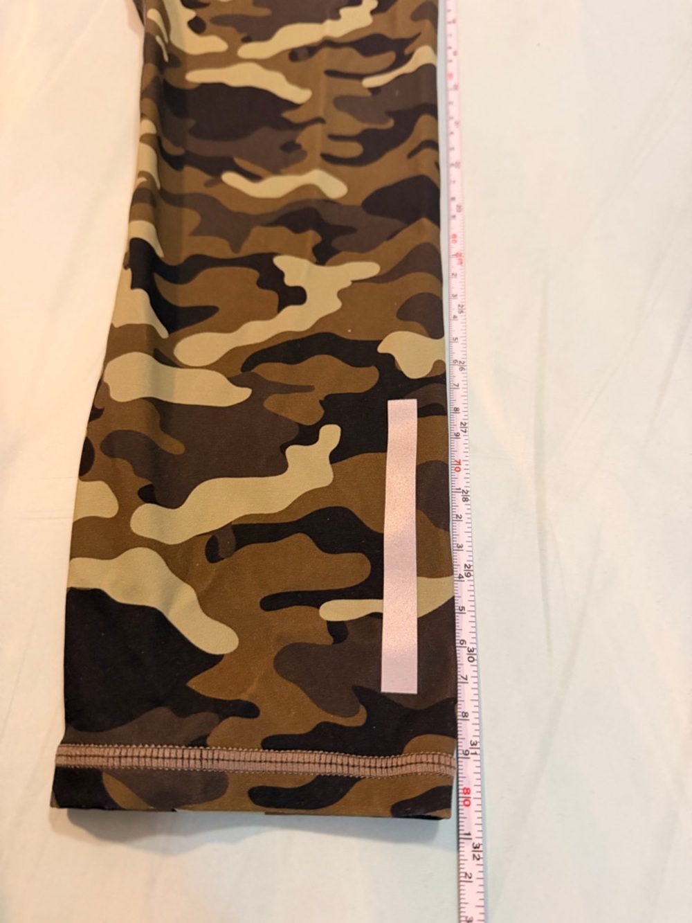 Lot of 2 Zyia Camo and Black Striped Active Leggings - excellent shape! - Picture 5 of 14